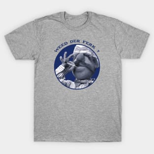 Vert Der Ferk - The Swedish Chef Retro - Weed Blue T-Shirt